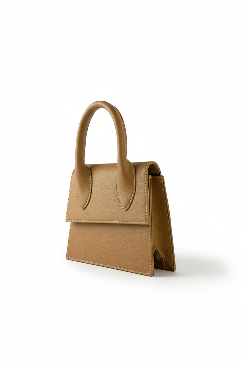 PALERMO – Bolsa mini estructurada con asa rígida y correa desmontable