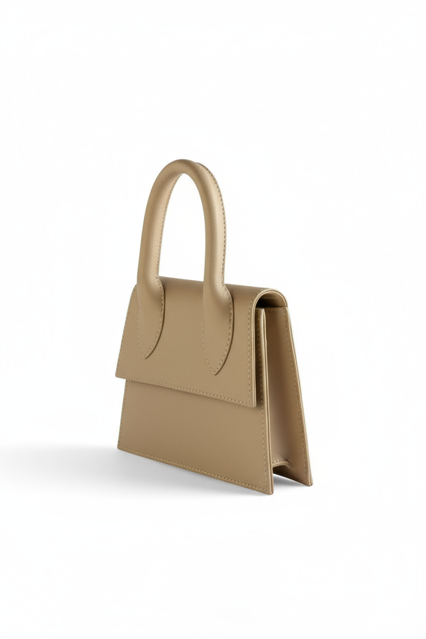 PALERMO – Bolsa mini estructurada con asa rígida y correa desmontable