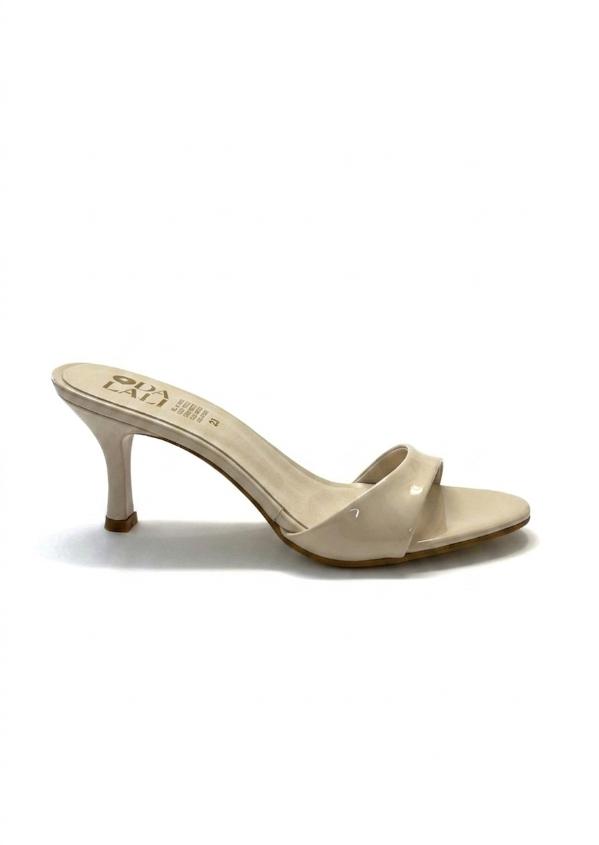 Zapatilla abierta sueca para verano con tacón aguja 6 cm, marca DALALI, tallas 23 a 26