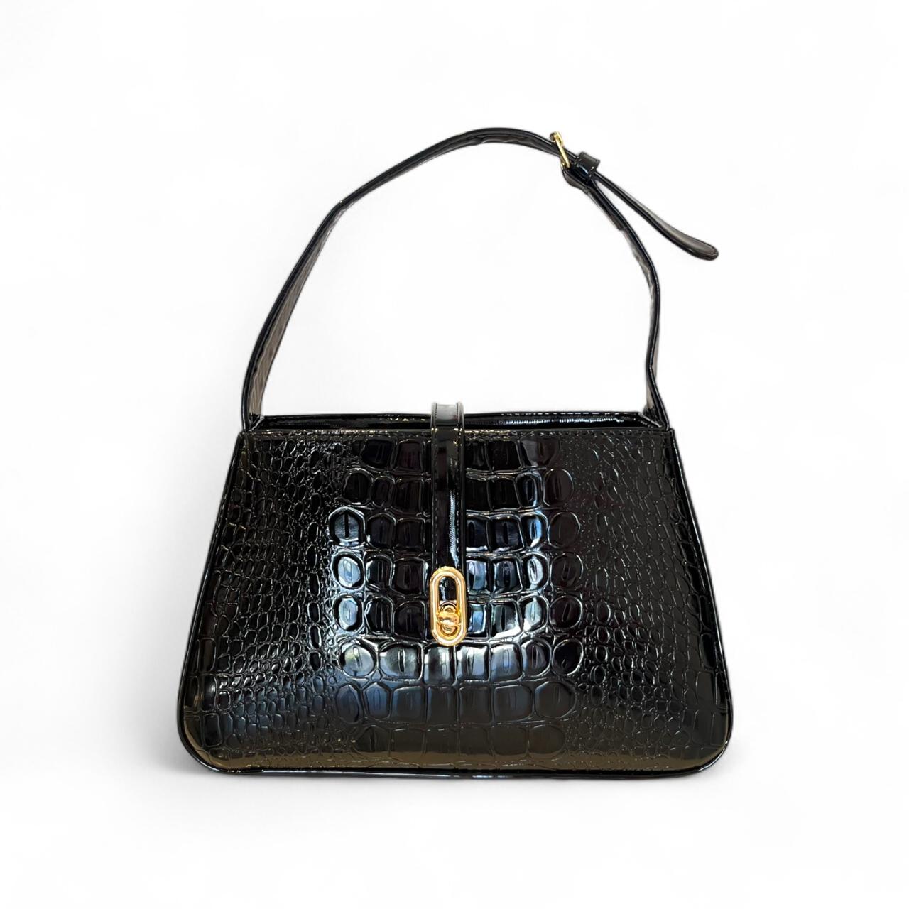 ALLEGRE - Bolsa Mediana  Croco Brillo