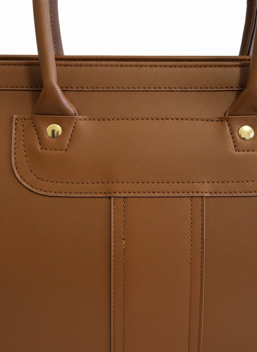 Bolso tote mediano con bolsillos laterales – AMSTERDAM