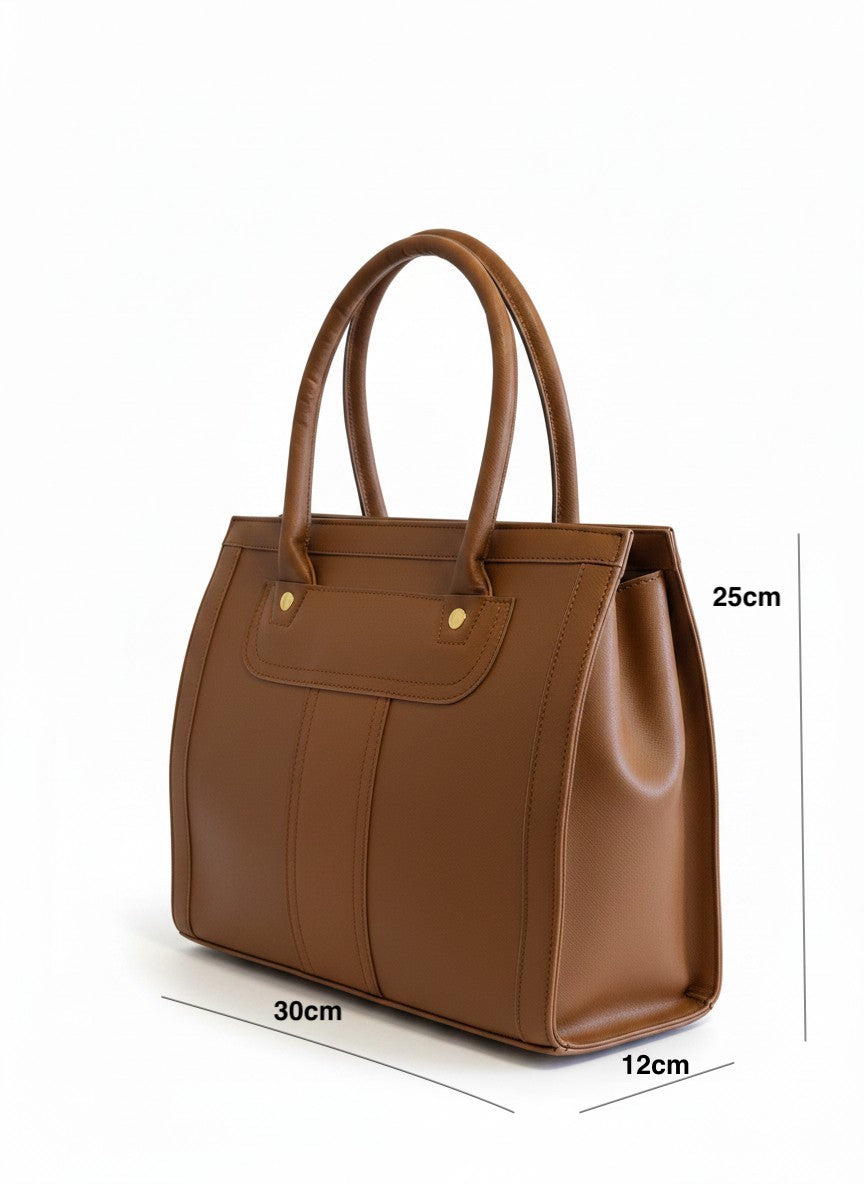 Bolso tote mediano con bolsillos laterales – AMSTERDAM