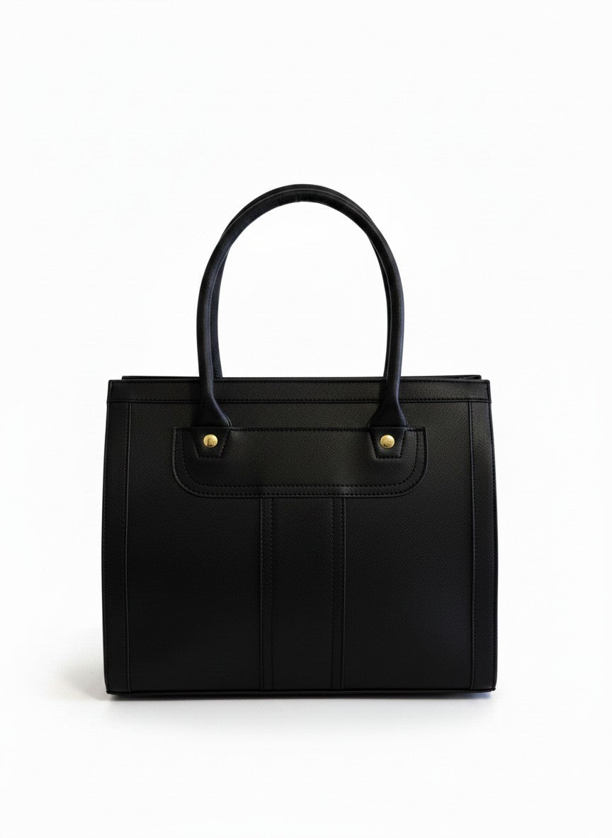 Bolso tote mediano con bolsillos laterales – AMSTERDAM