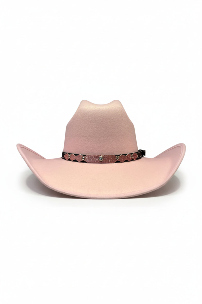 BLUSH RODEO – Texana cowboy vaquera rosa pastel