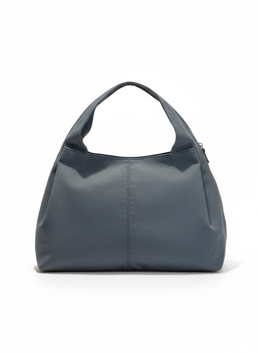 Bolso de hombro negro estilo hobo con asa ancha – ALTEA