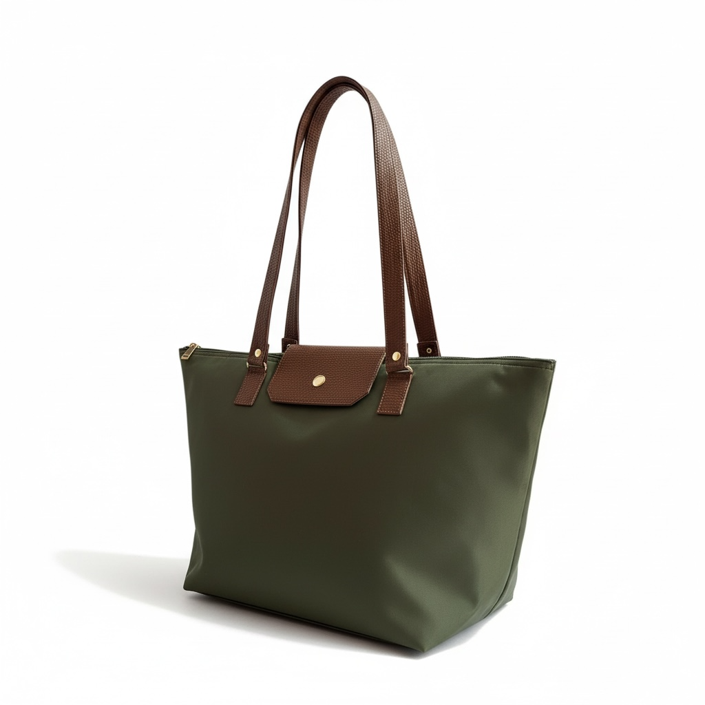 TULUM – Bolso grande  con asas largas y detalle frontal en contraste