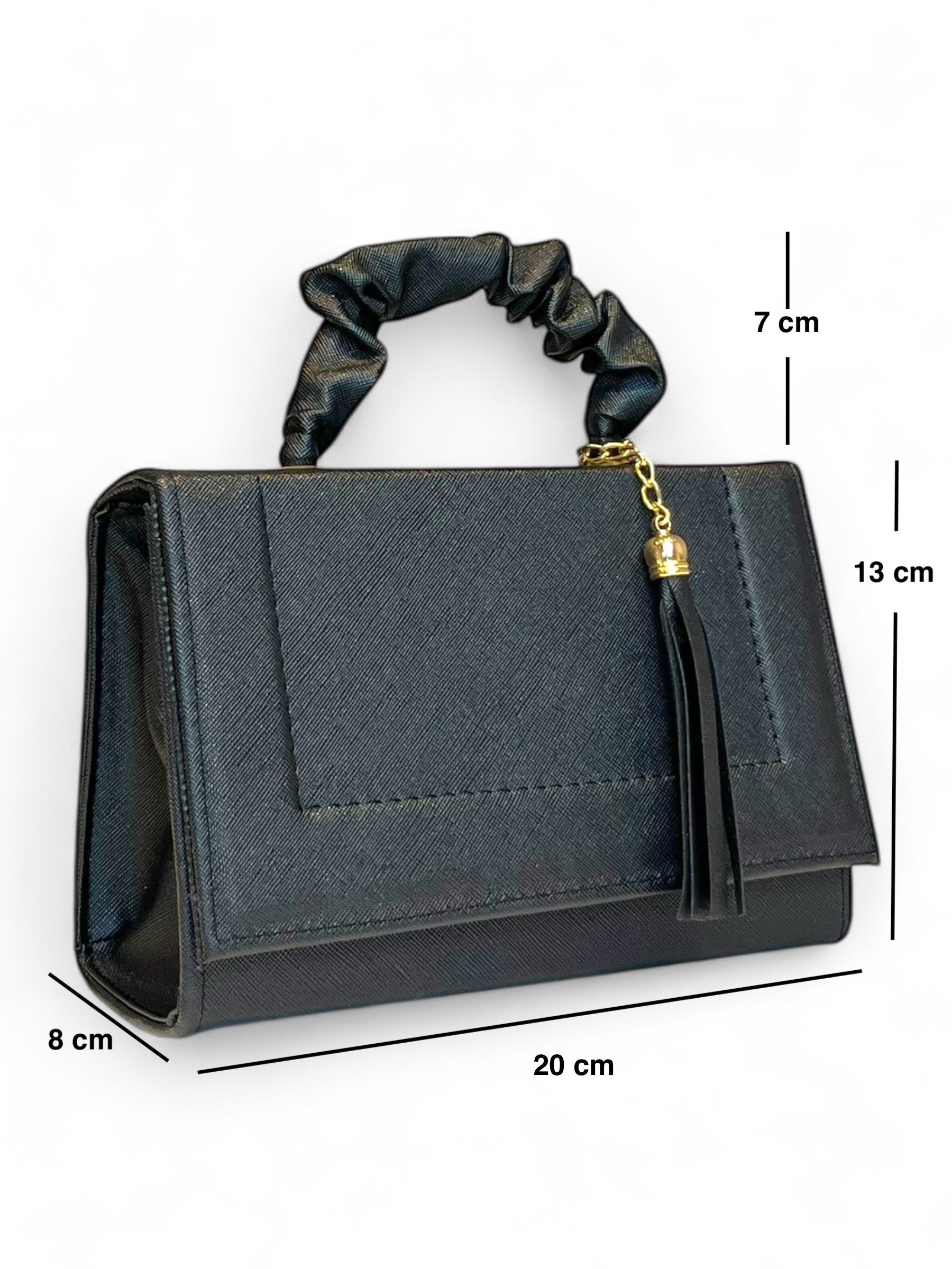 PARÍS – Bolso mini con asa fruncida y borla decorativa