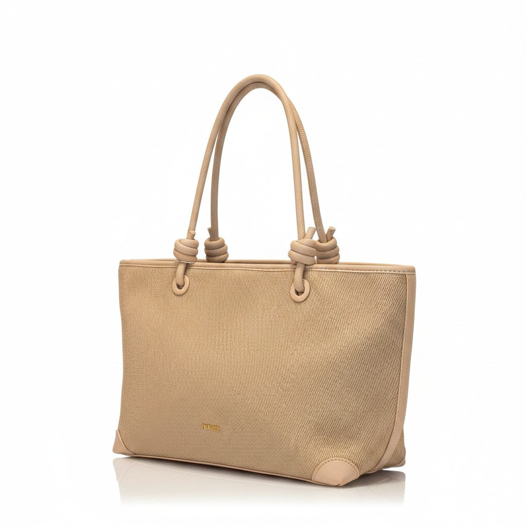 Bolso tejido beige – IBIZA