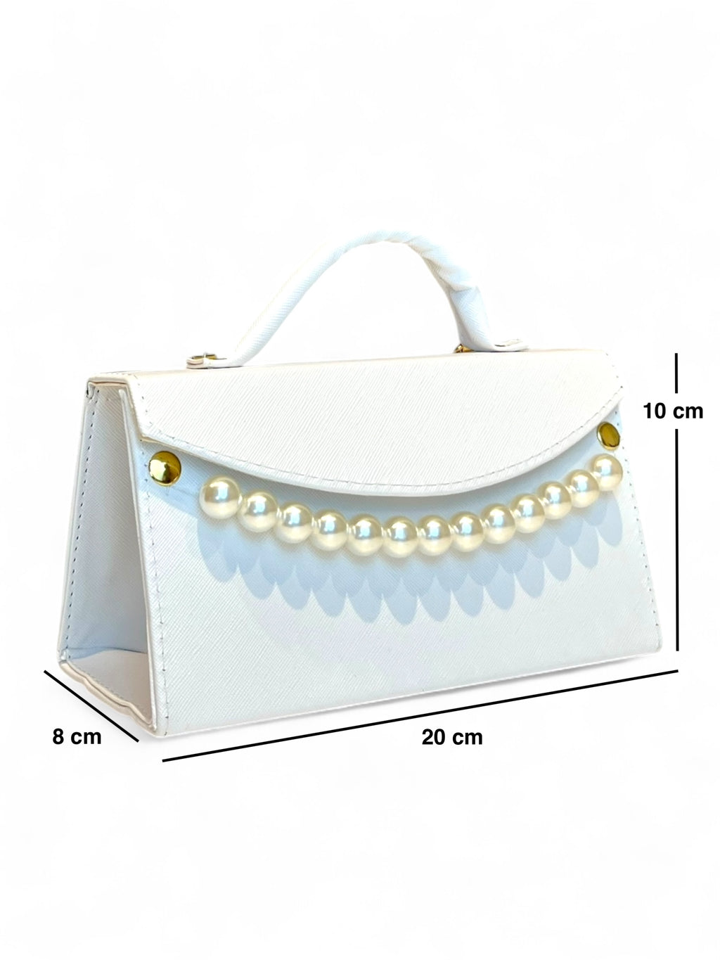 VENECIA - Bolso mini con detalle de perlas y asa estructurada.
