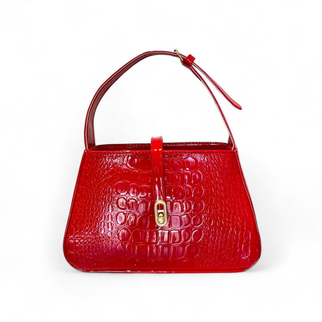 ALLEGRE - Bolsa Mediana  Croco Brillo