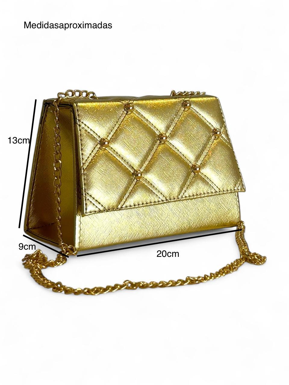 FAYE - Clutch  Acolchado con Cadena
