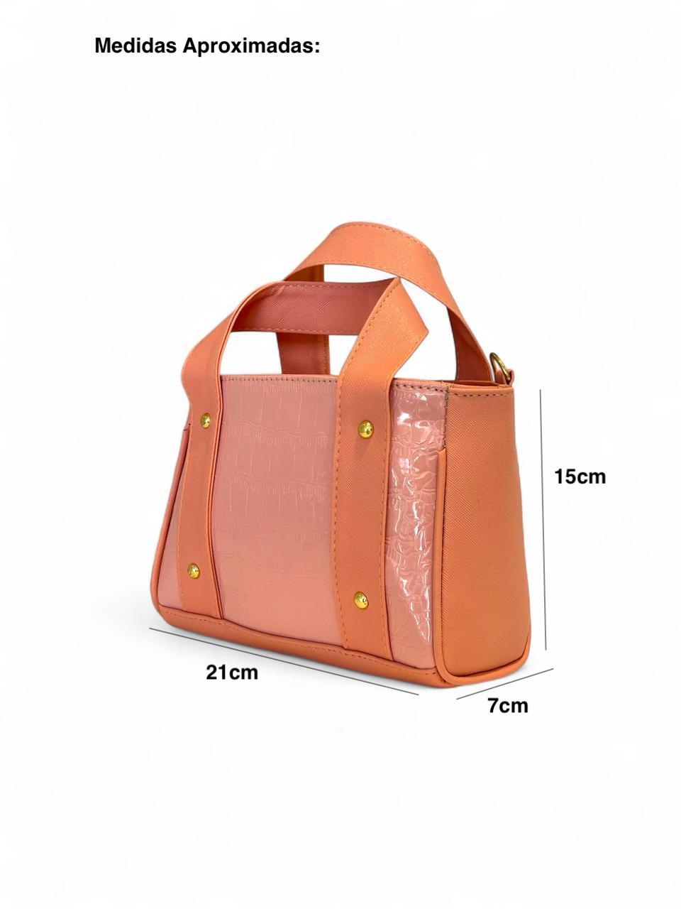 DANIÉ - Bolsa Mediana Charol Texturizado