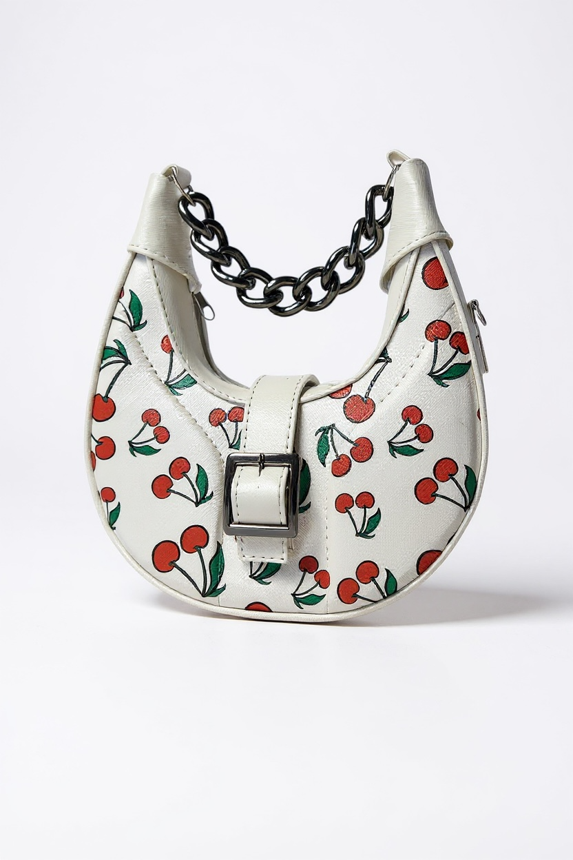 ZAFIRA— Bolsa estilo hobo con estampado animal y cadena