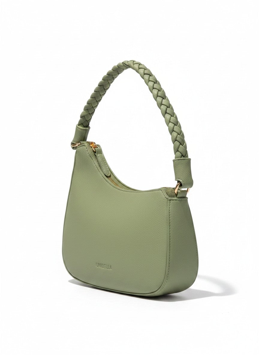 Bolsa de medialuna con asa trenzada – PROVENZA