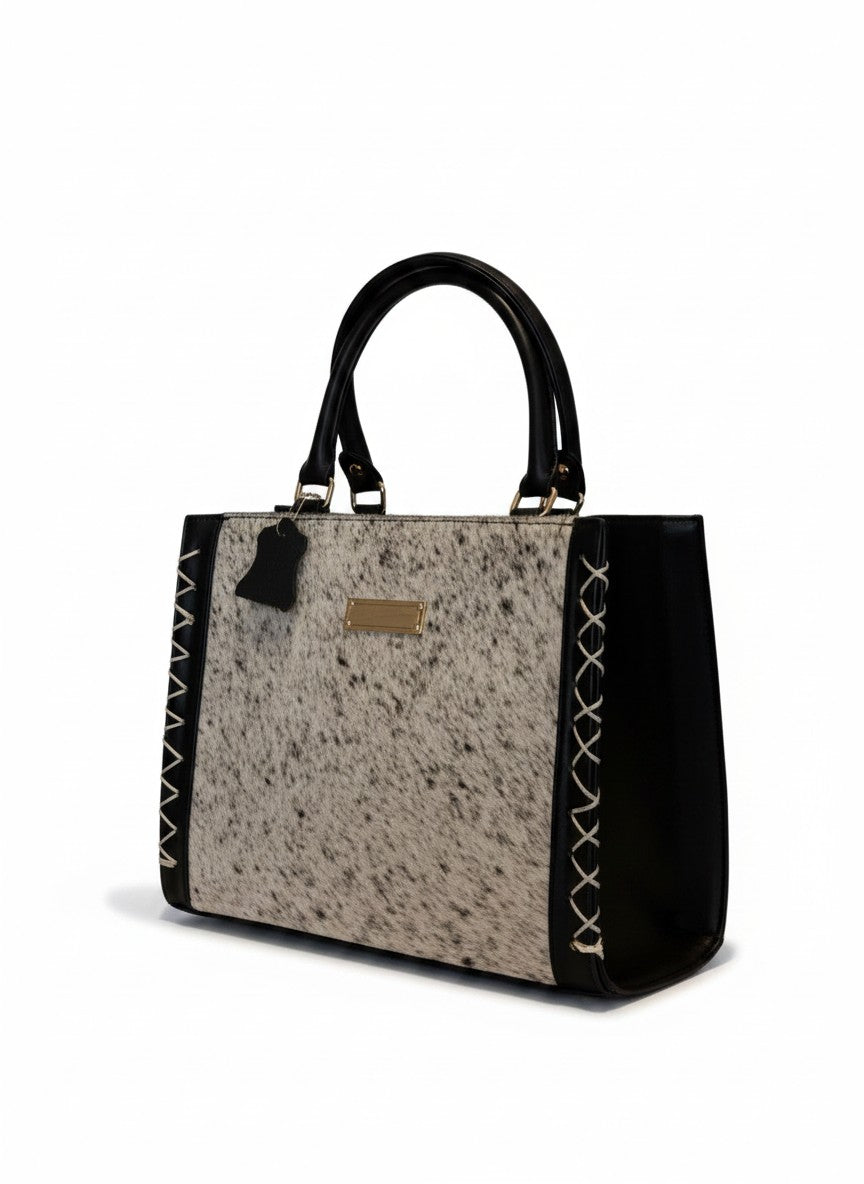 Bolsa tote 100% piel con estampado de animal print – AUSTIN