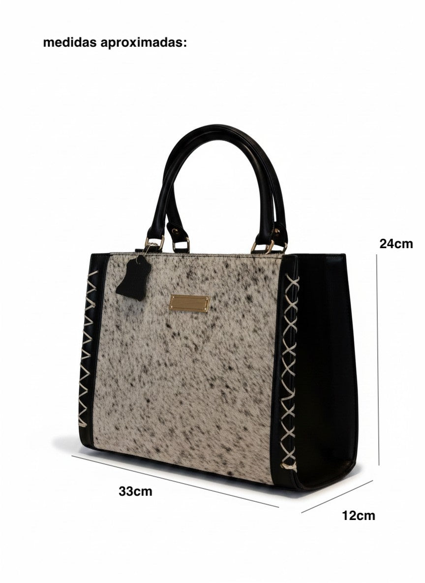 Bolsa tote 100% piel con estampado de animal print – AUSTIN