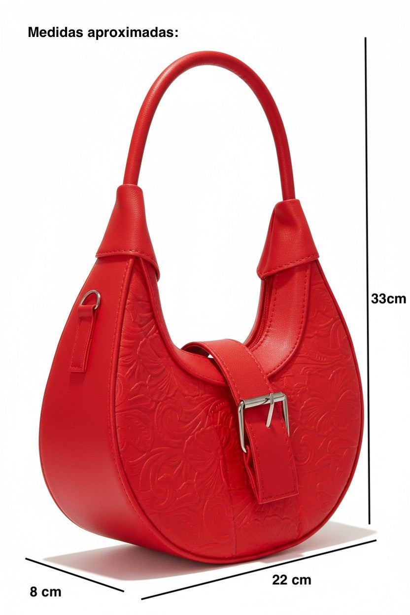 IMPERIA – Bolso hobo con diseño clásico grabado