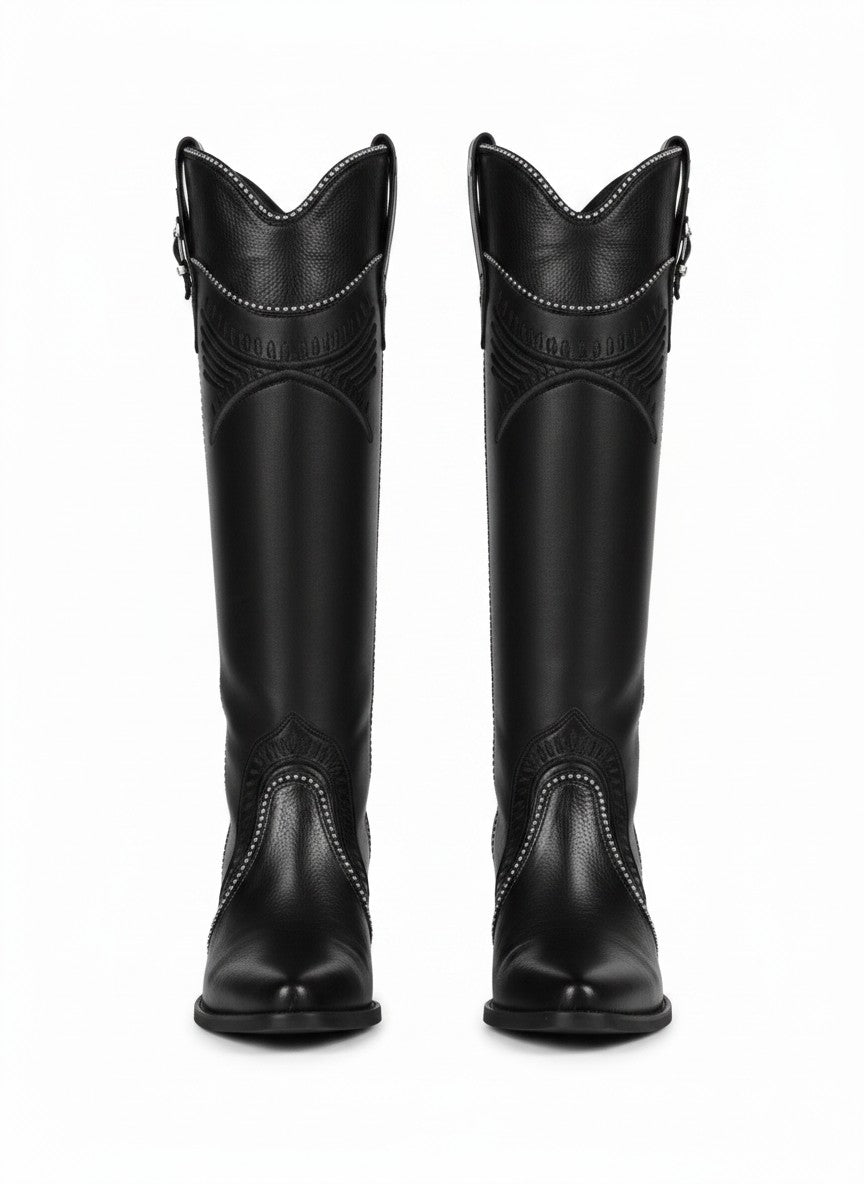 Bota vaquera de caña alta para mujer – ZACATECAS