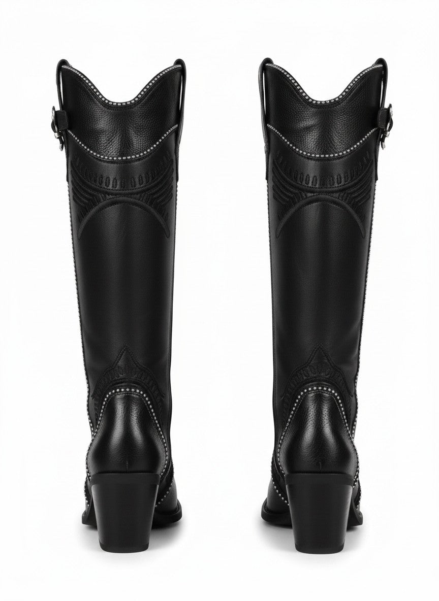 Bota vaquera de caña alta para mujer – ZACATECAS
