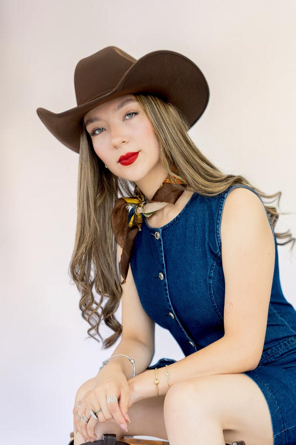 Texana vaquera tipo gamuza para mujer – MARFA