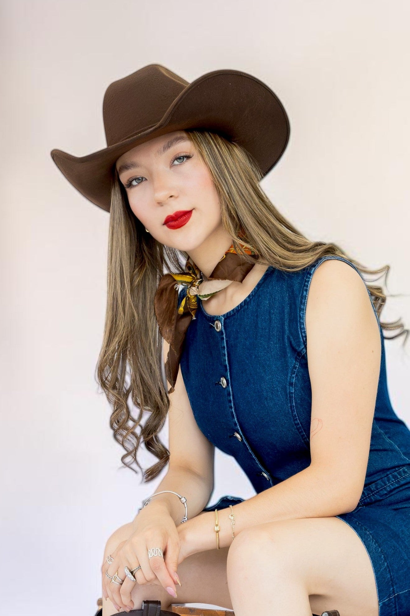 Texana vaquera tipo gamuza para mujer – MARFA