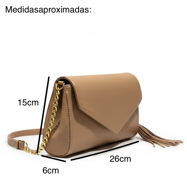 ESTELA - Bolso tipo clutch mediano uso casual, diario o eventos