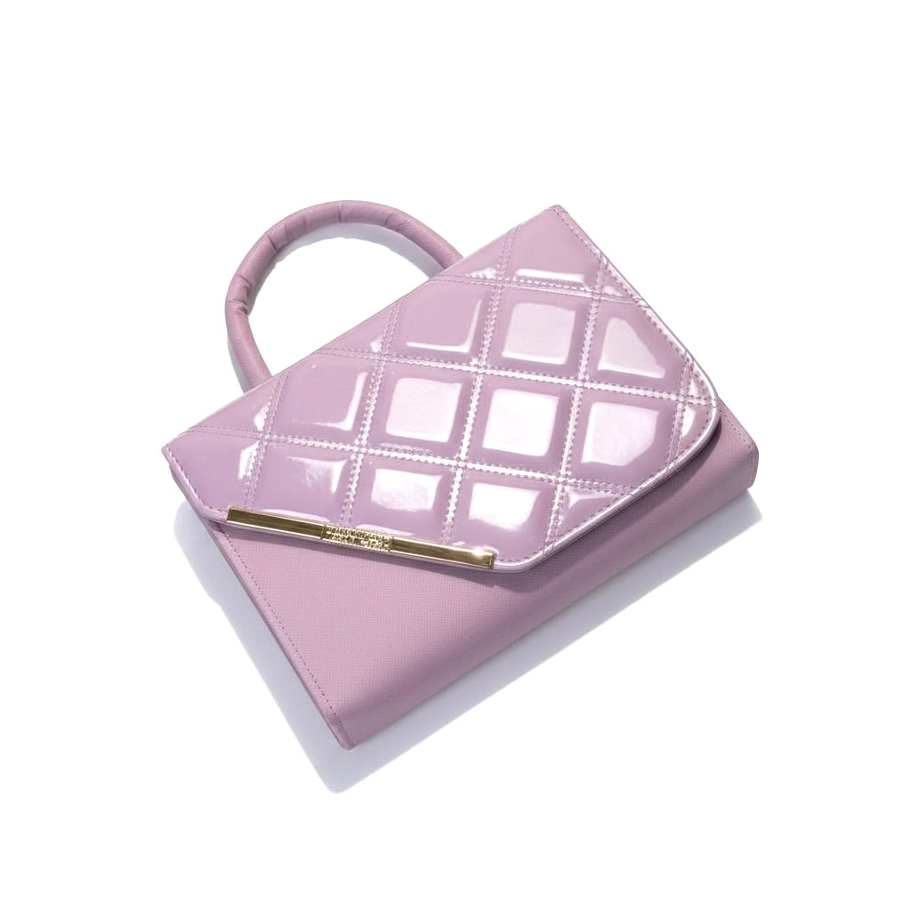 AMATISTA — Bolso de Mano Acolchado con Detalle Dorado