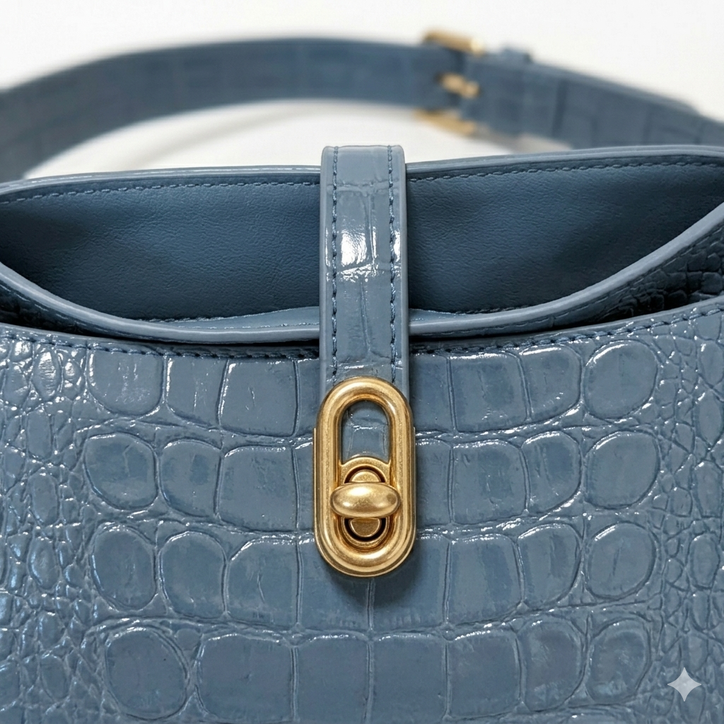 ALLEGRE - Bolsa Mediana  Croco Brillo