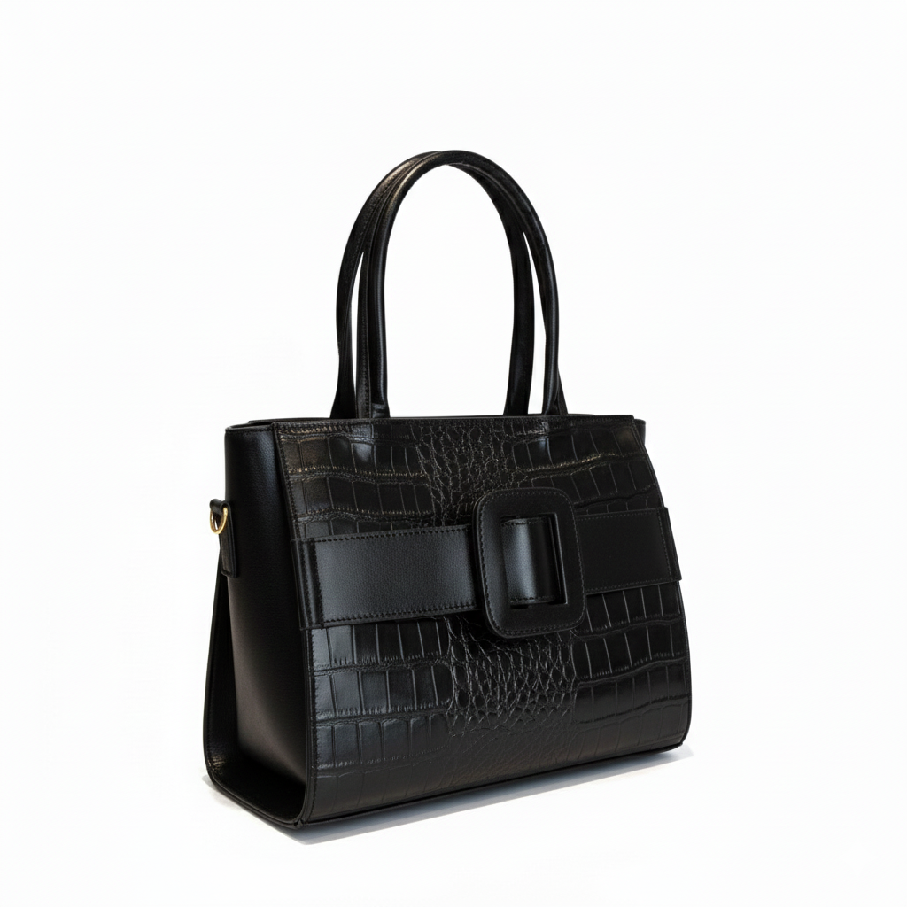 LUTRO - Bolsa estructurada con doble asa fija y anclajes laterales.