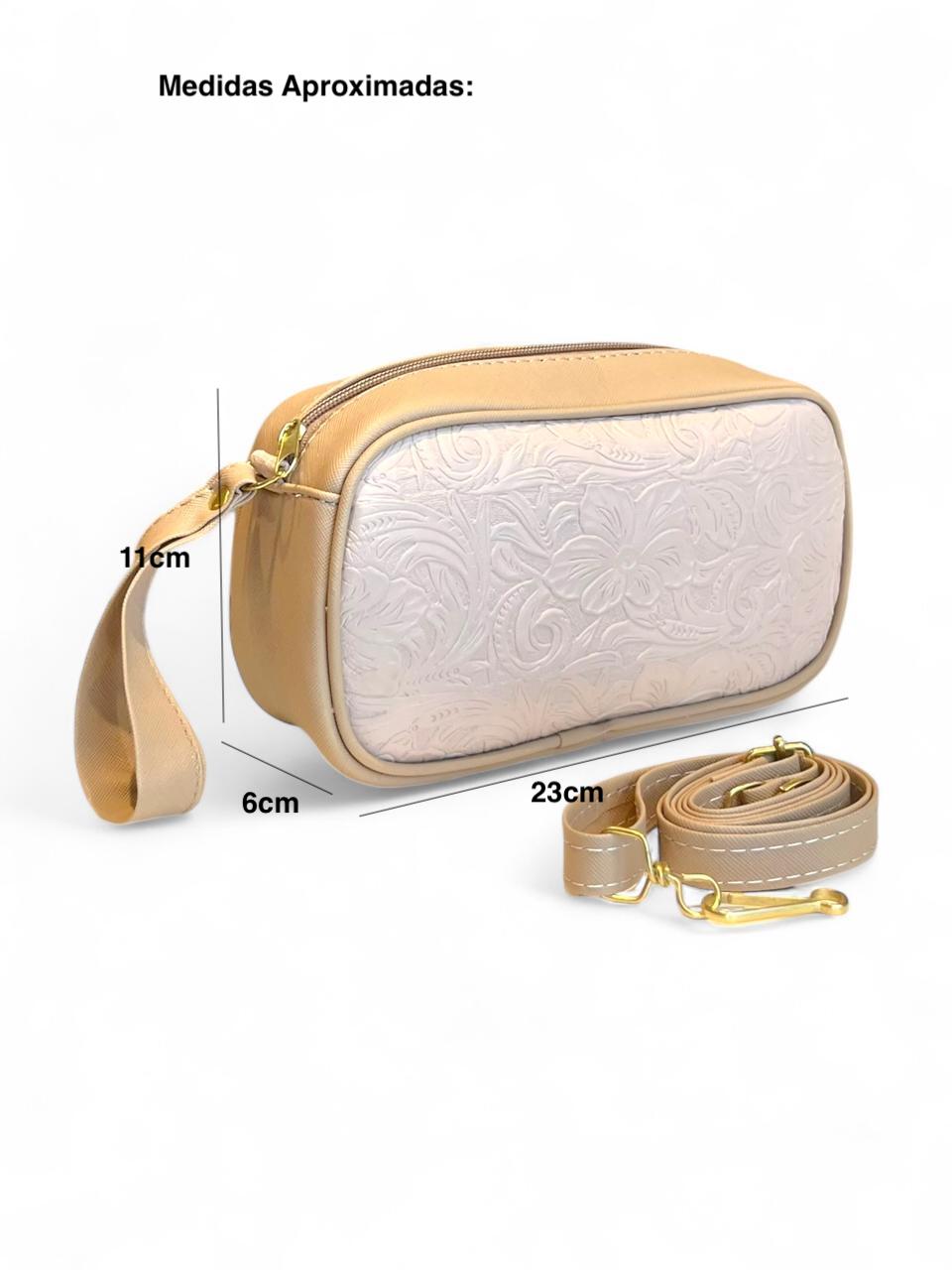 LIRA - Bolsa Pequeña  Floral Texturizada