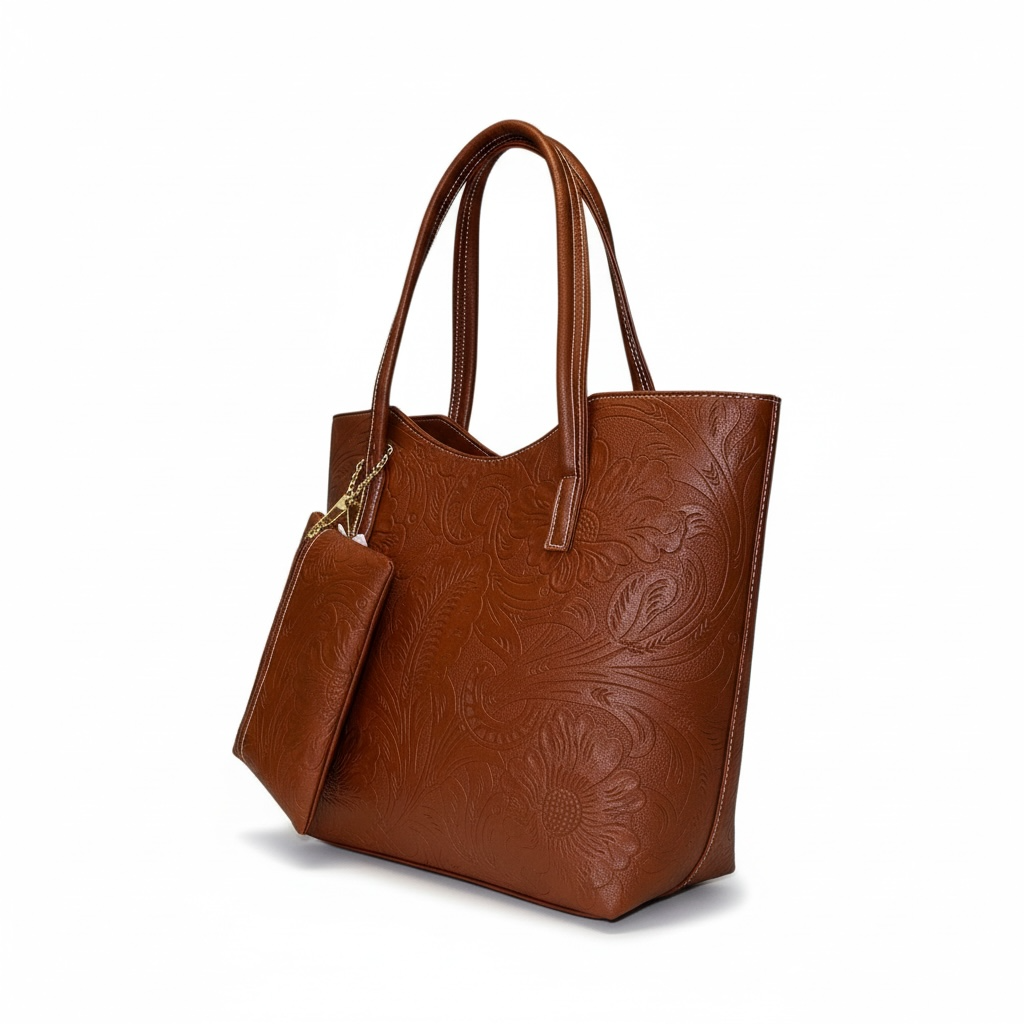 ROBLE — Bolso Tote Floral con Monedero Externo