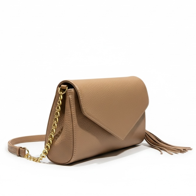 ESTELA - Bolso carteron estilo banderola de diseño minimalista