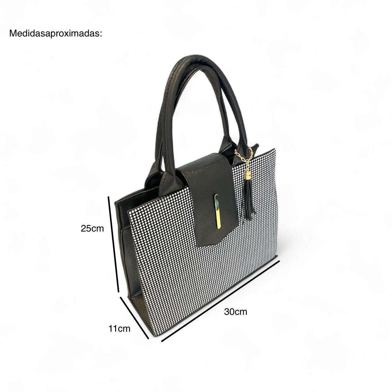 KENI - Bolso de mano estructurado con correa larga ajustable
