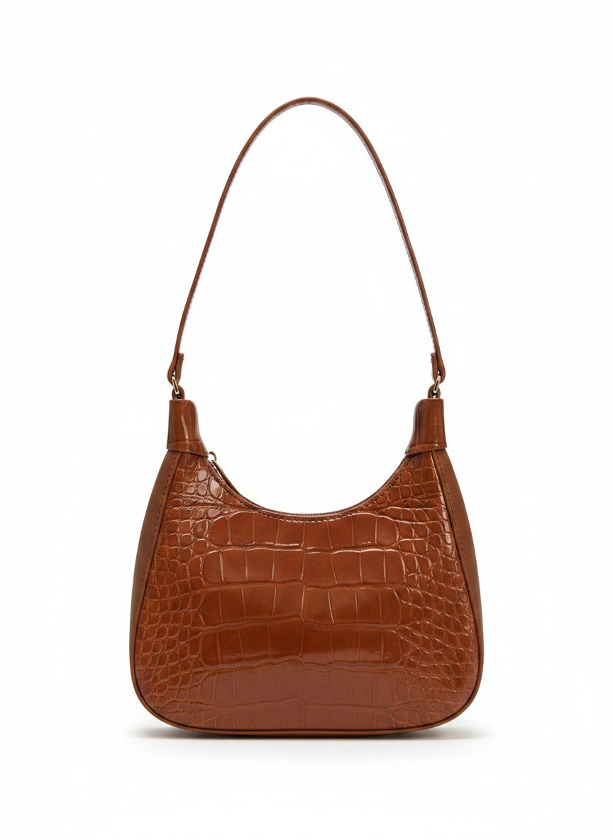 Bolso mini croco de hombro para mujer – MARBELLA