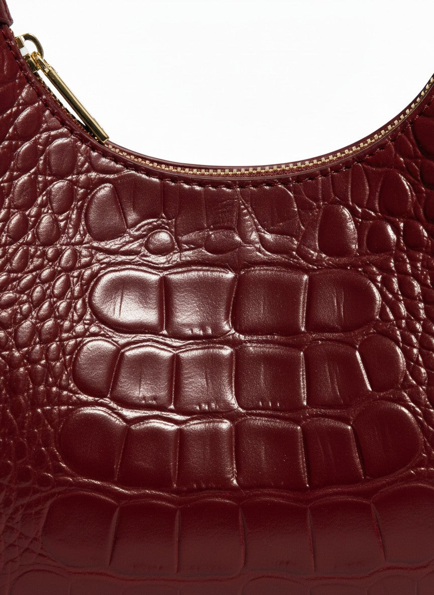 Bolso mini croco de hombro para mujer – MARBELLA