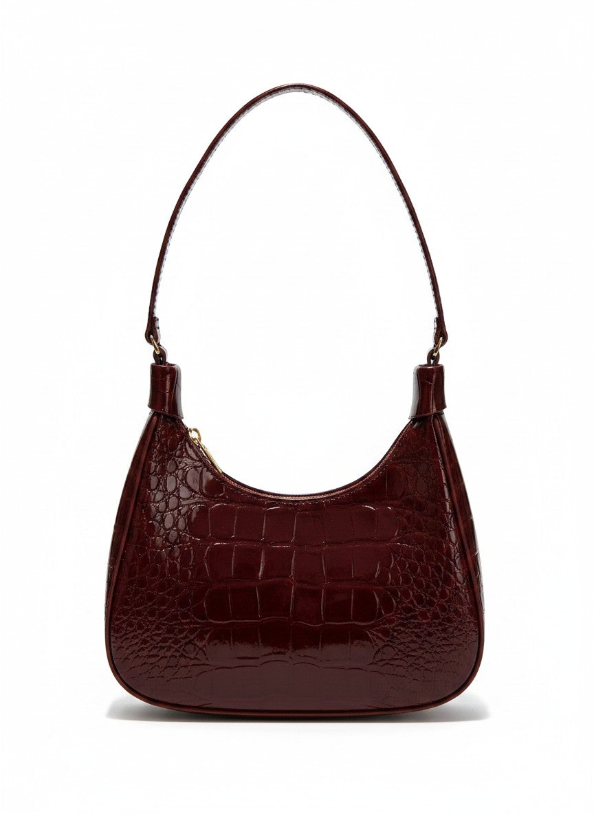 Bolso mini croco de hombro para mujer – MARBELLA