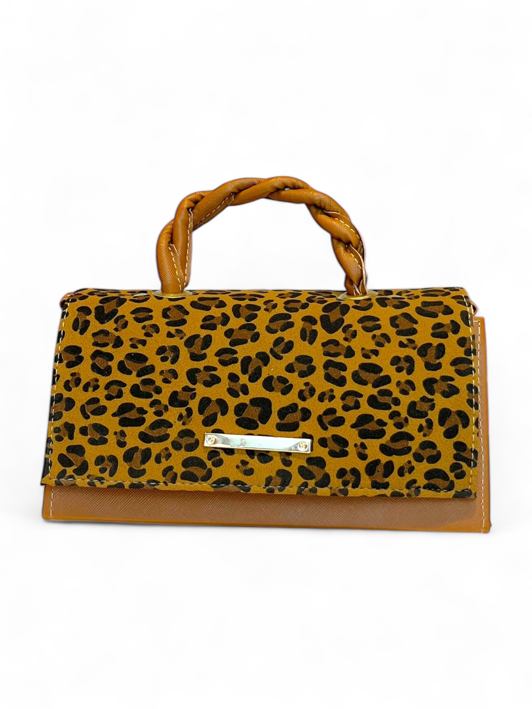 CAMI - Bolso Mediano  Textura Croco y Estampados con  Asa Trenzada