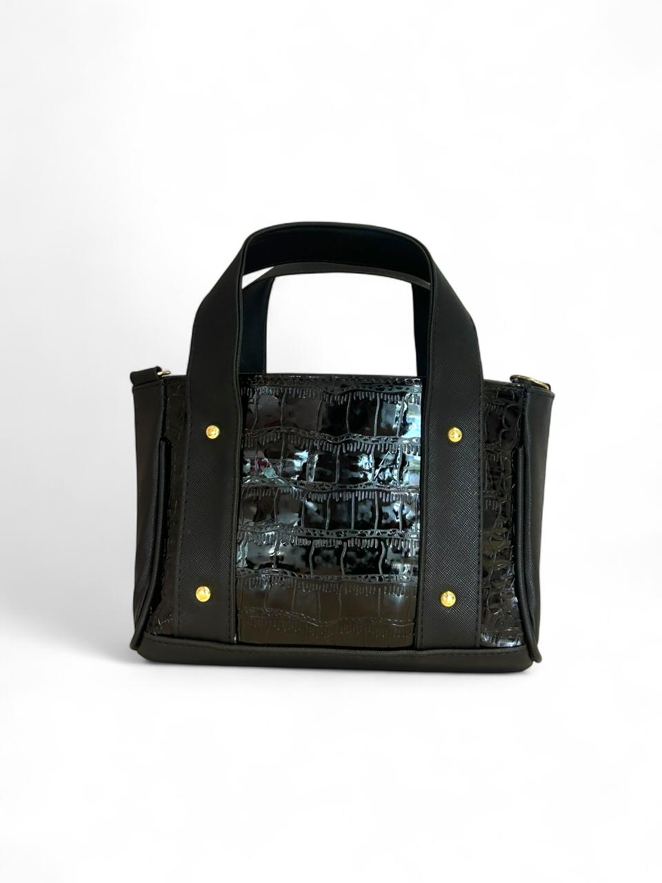 DANIÉ - Bolsa Mediana Charol Texturizado