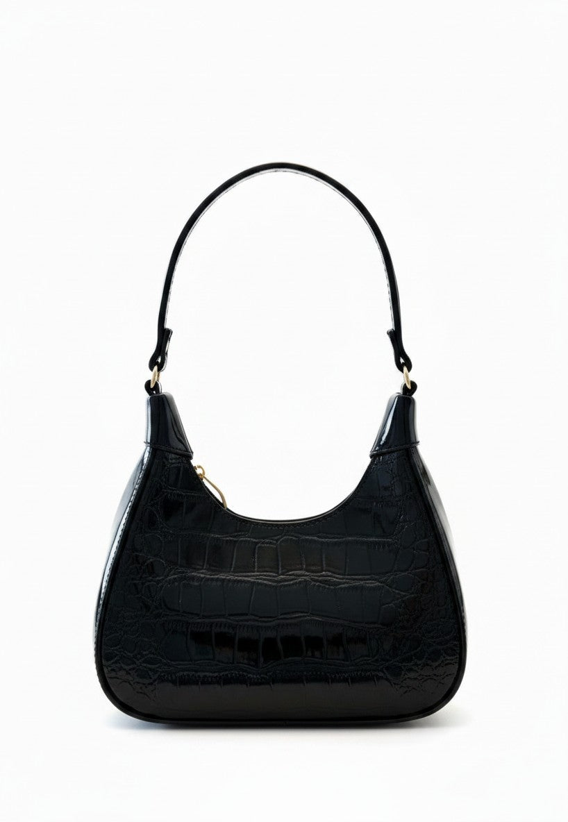 OPAL – Bolsa mini shoulder de hombro hobo acabado charol