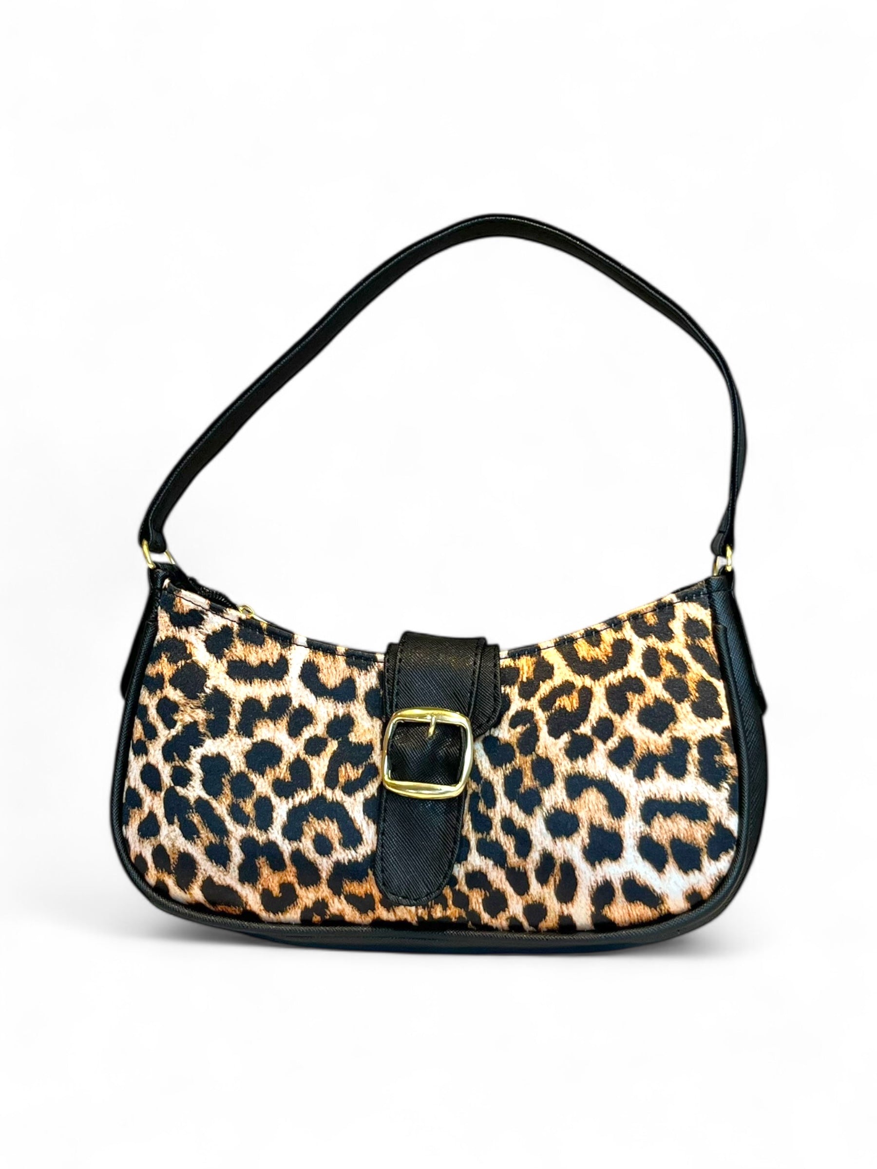 LISBOA – Bolso mini de hombro estilo Hobo con estampado animal print