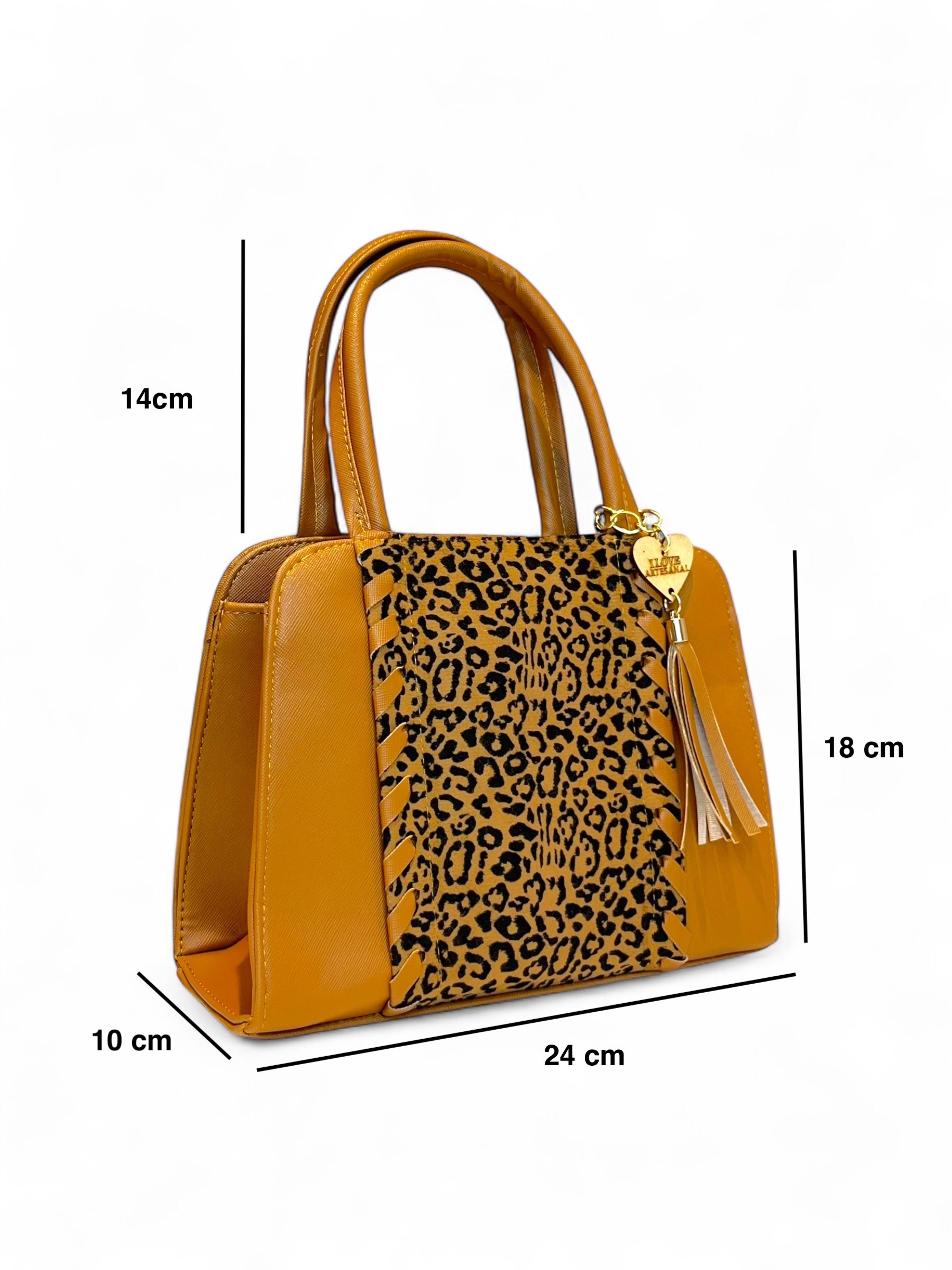 MÓNACO - Bolso mini elegante con textura cocodrilo y borla decorativa.
