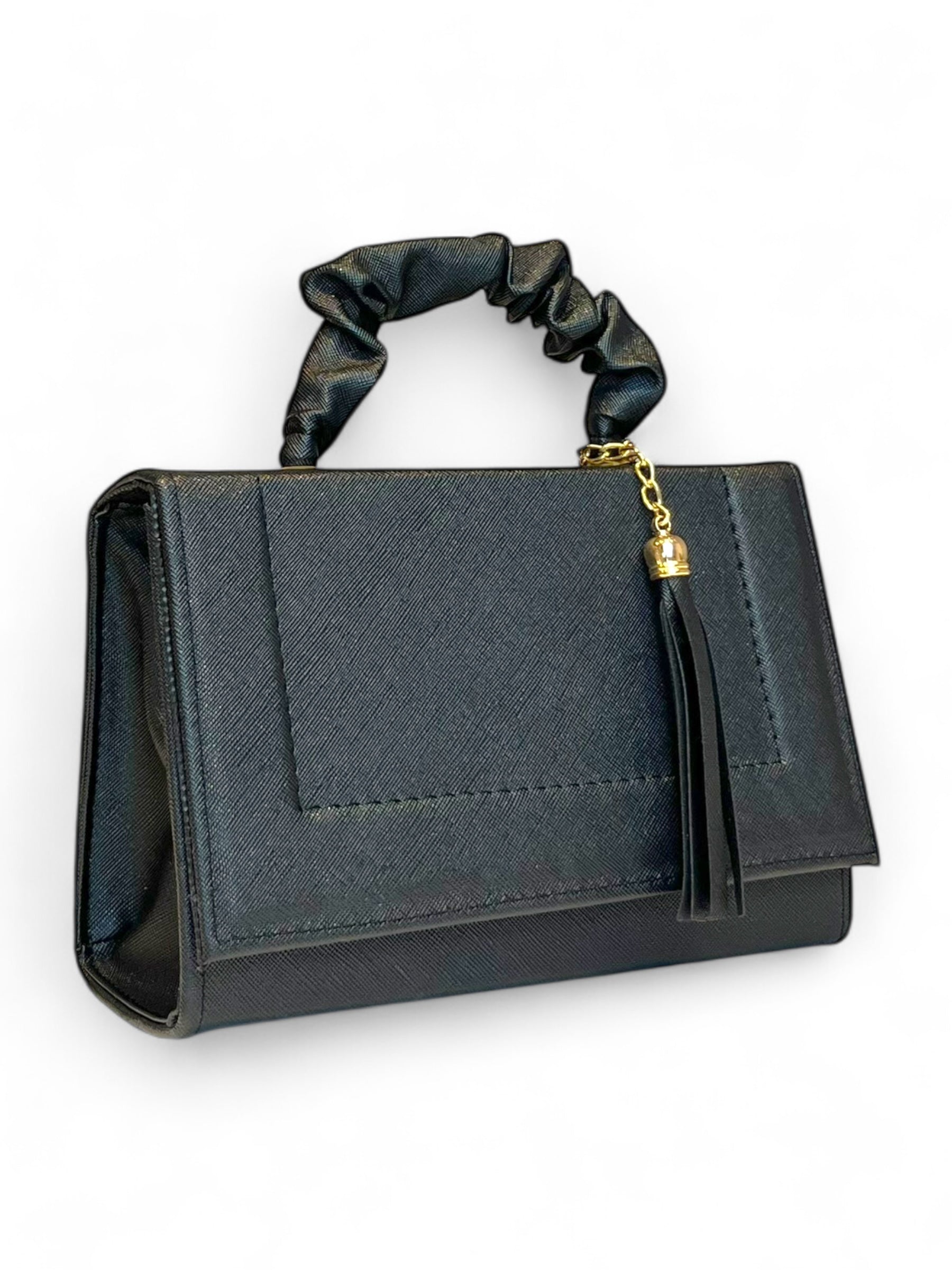 PARÍS – Bolso mini con asa fruncida y borla decorativa
