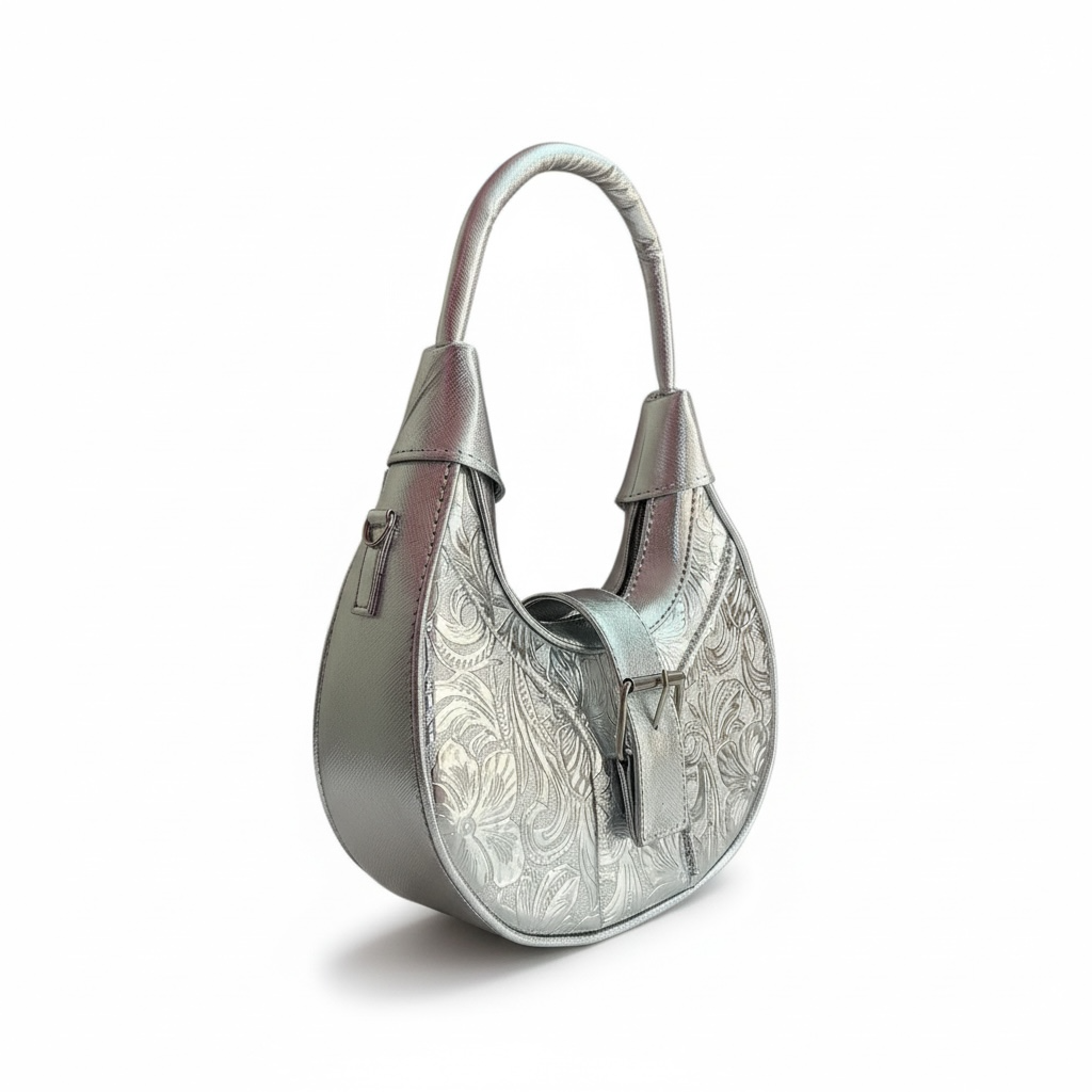 IMPERIA – Bolso hobo con diseño clásico grabado