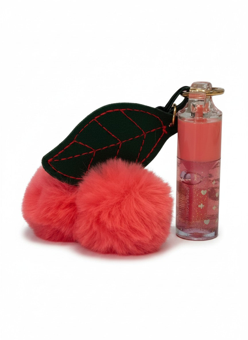 Llavero con pompón y labial para bolsa – FRESITA