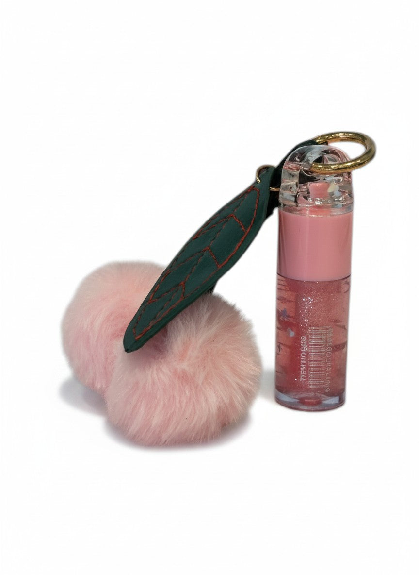 Llavero con pompón y labial para bolsa – FRESITA