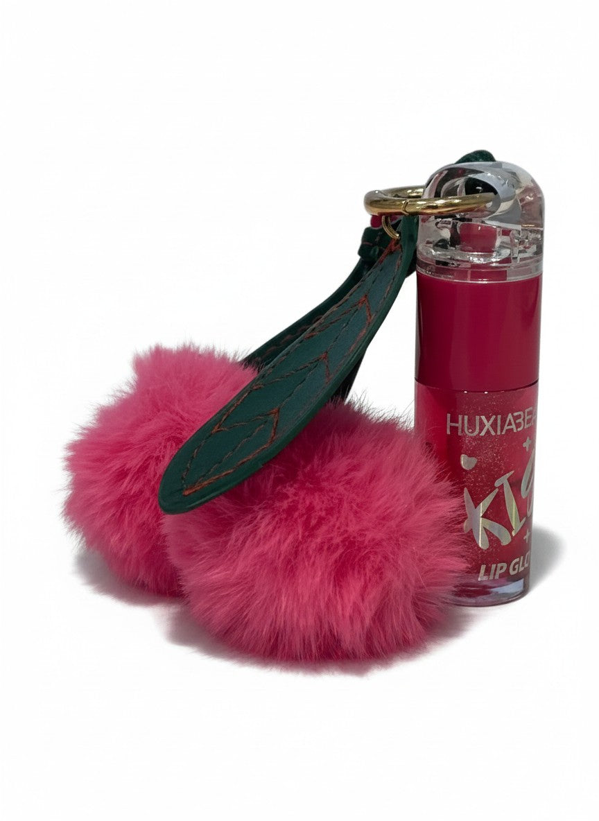 Llavero con pompón y labial para bolsa – FRESITA
