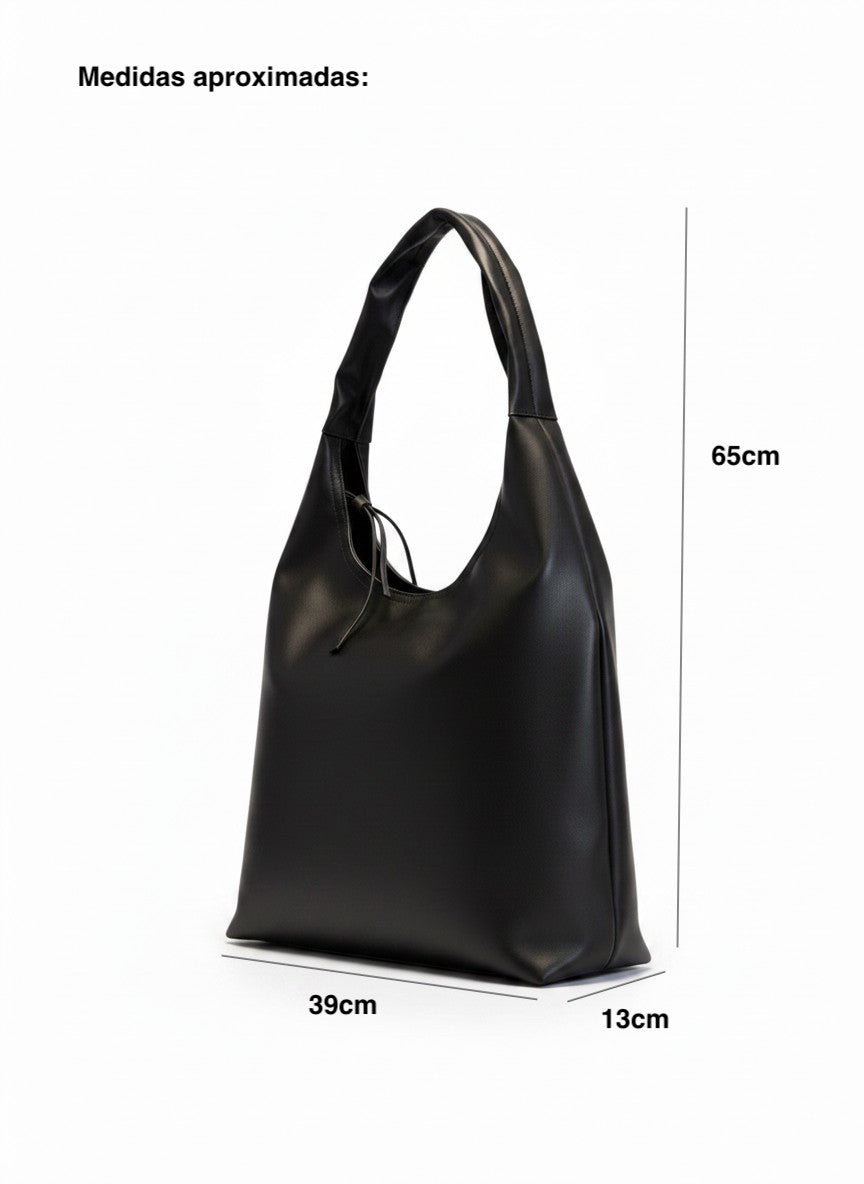 Bolso hobo negro grande – NÓRDICA