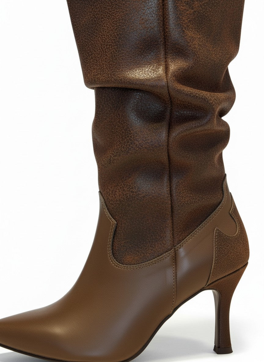 Bota vaquera de tacon alta para mujer – SEDONA