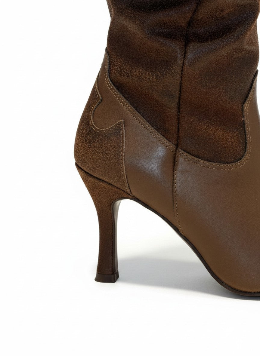 Bota vaquera de tacon alta para mujer – SEDONA