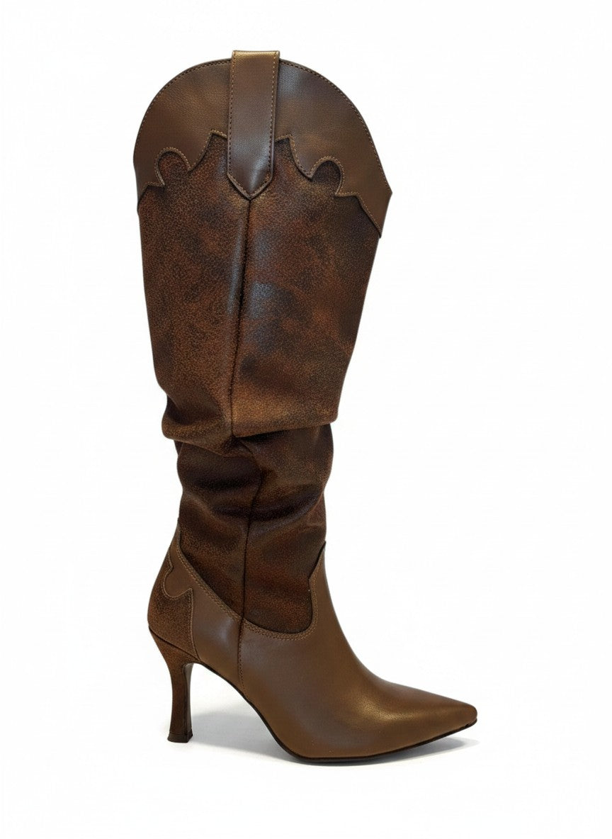 Bota vaquera de tacon alta para mujer – SEDONA